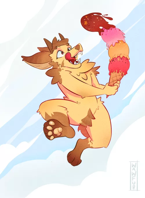 Colored Drawing for @Five_Flare (Art by me, Twitter/FA -> @wawfur )