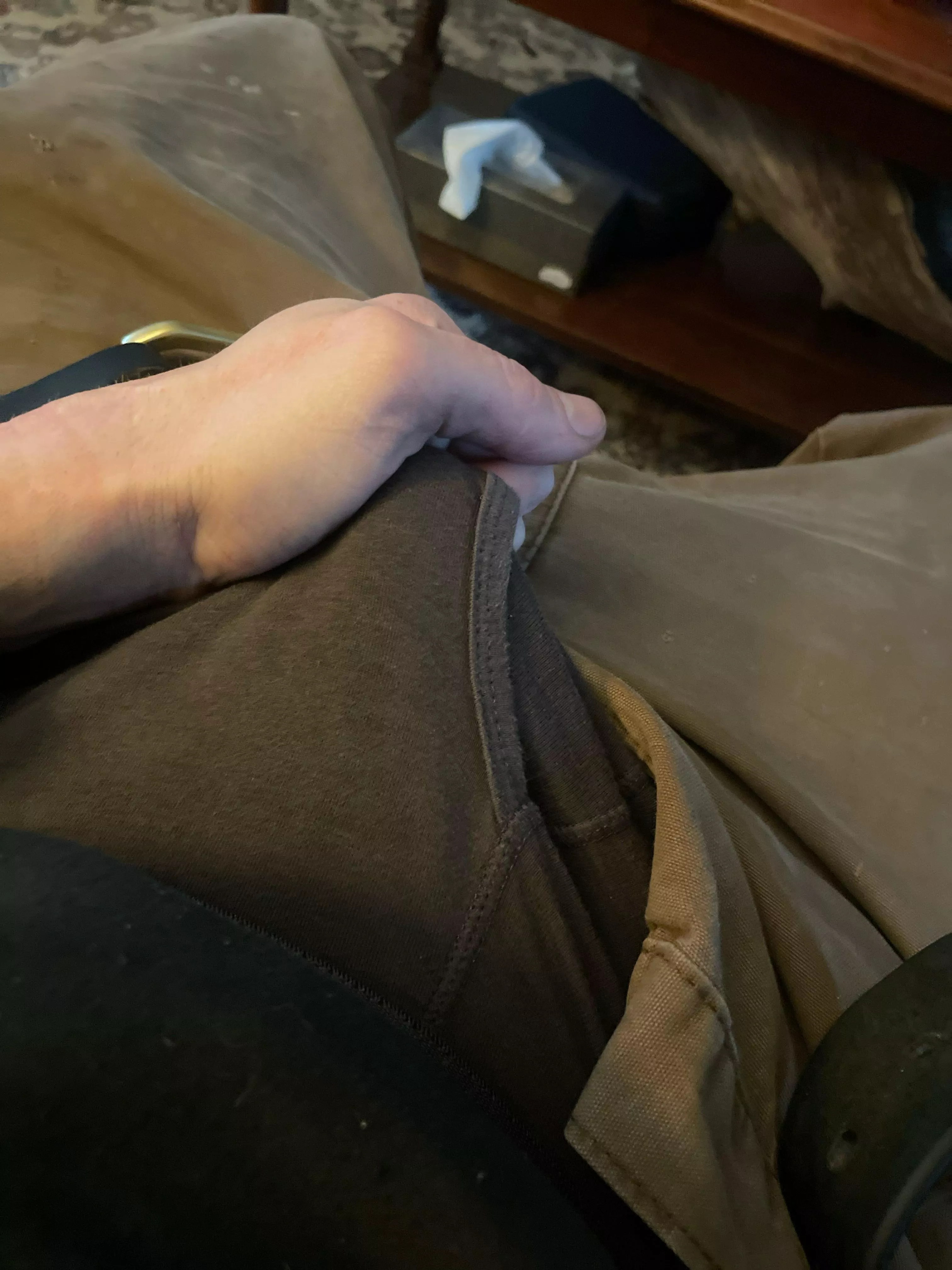 I might piss myself. I have to go really bad.