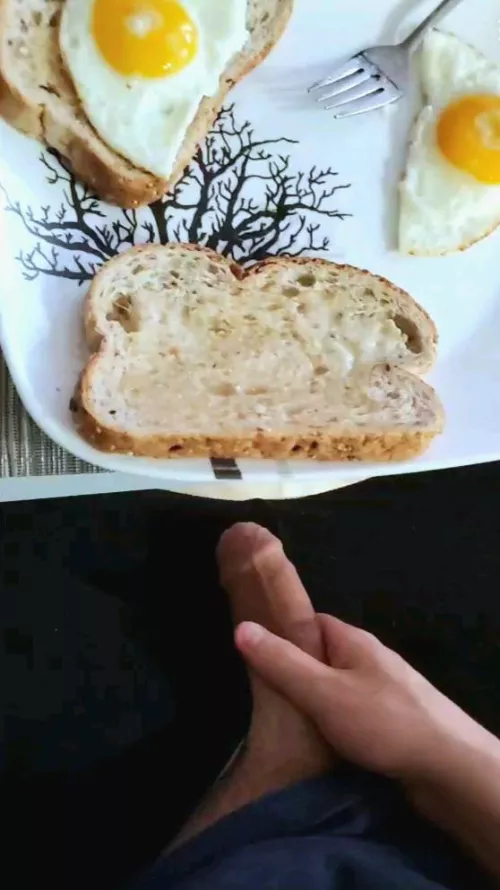 Just eating breakfast