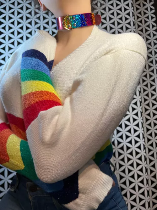 Love my new handmade choker? 🌈🦄😍