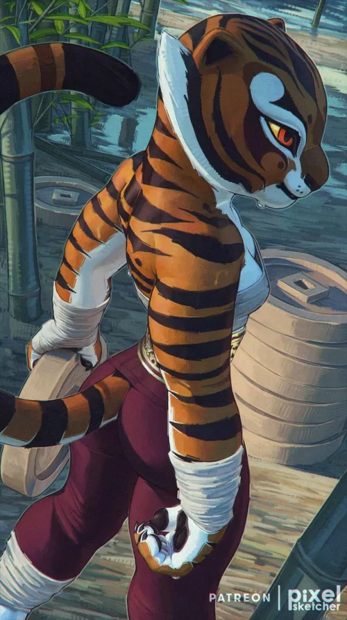 Master Tigress (@pixelsketcher1) [Kung Fu Panda]