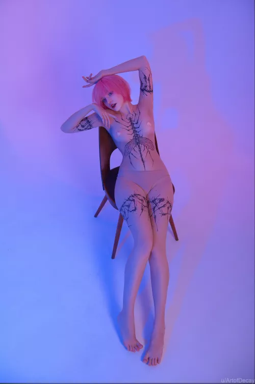 My bodypainting on Tenletters