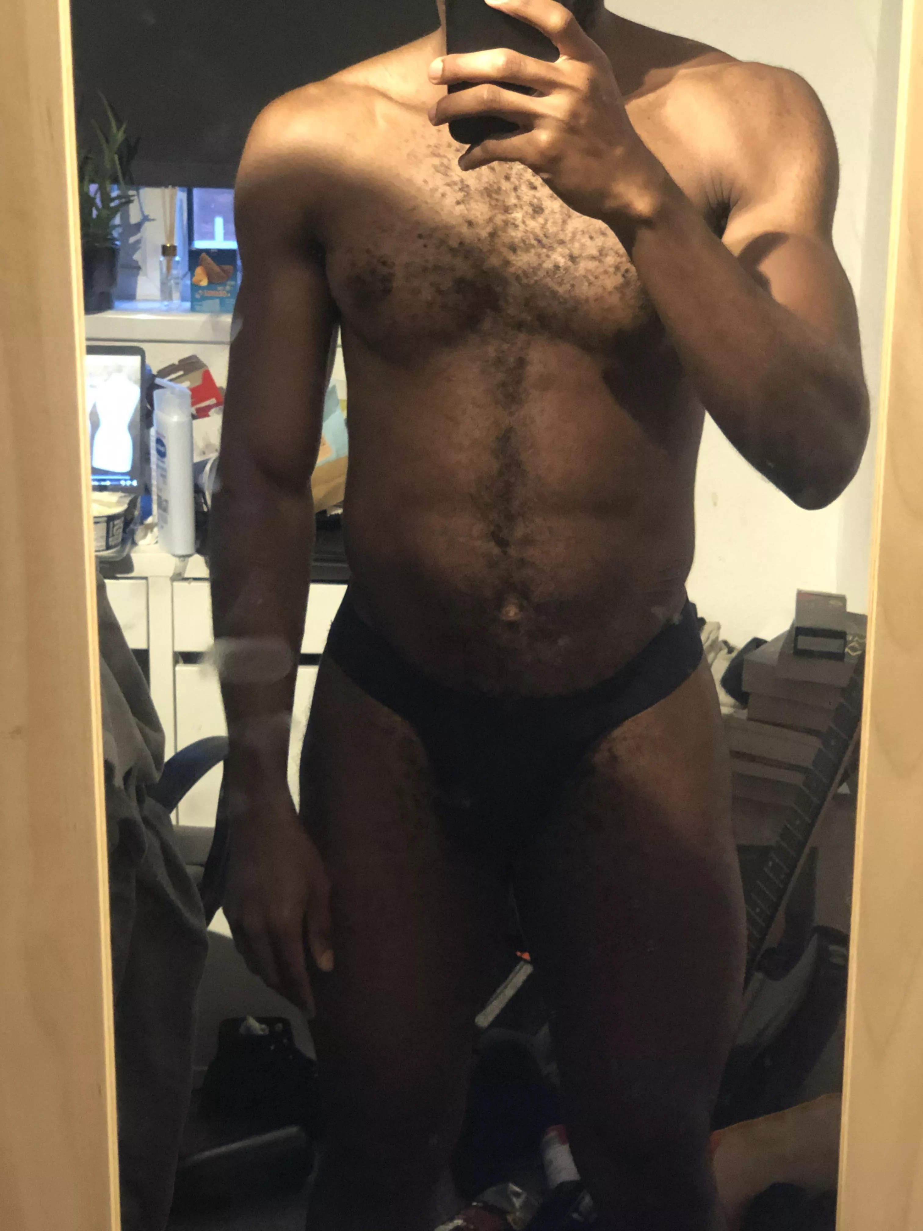 sweaty post gym jockstrap. it stinks