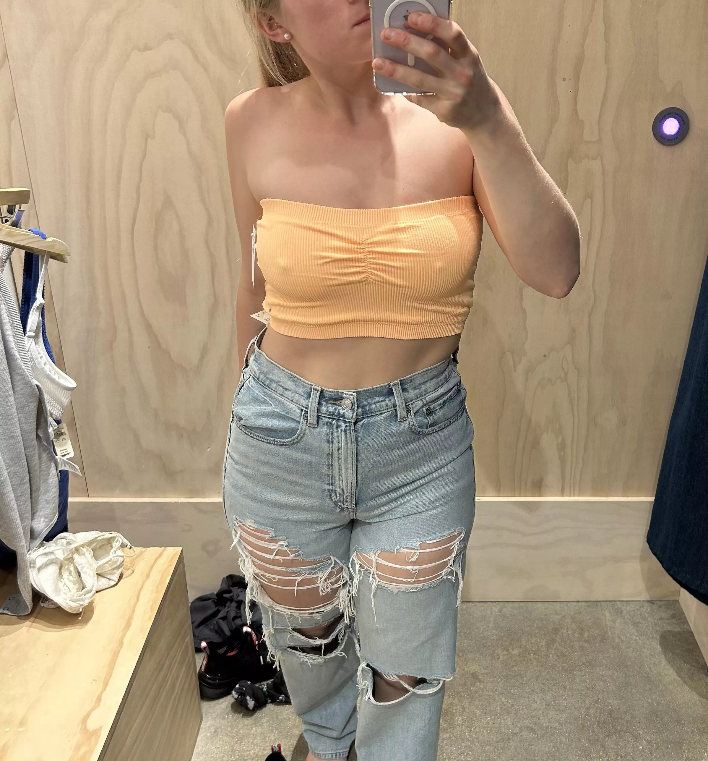 Trying things on