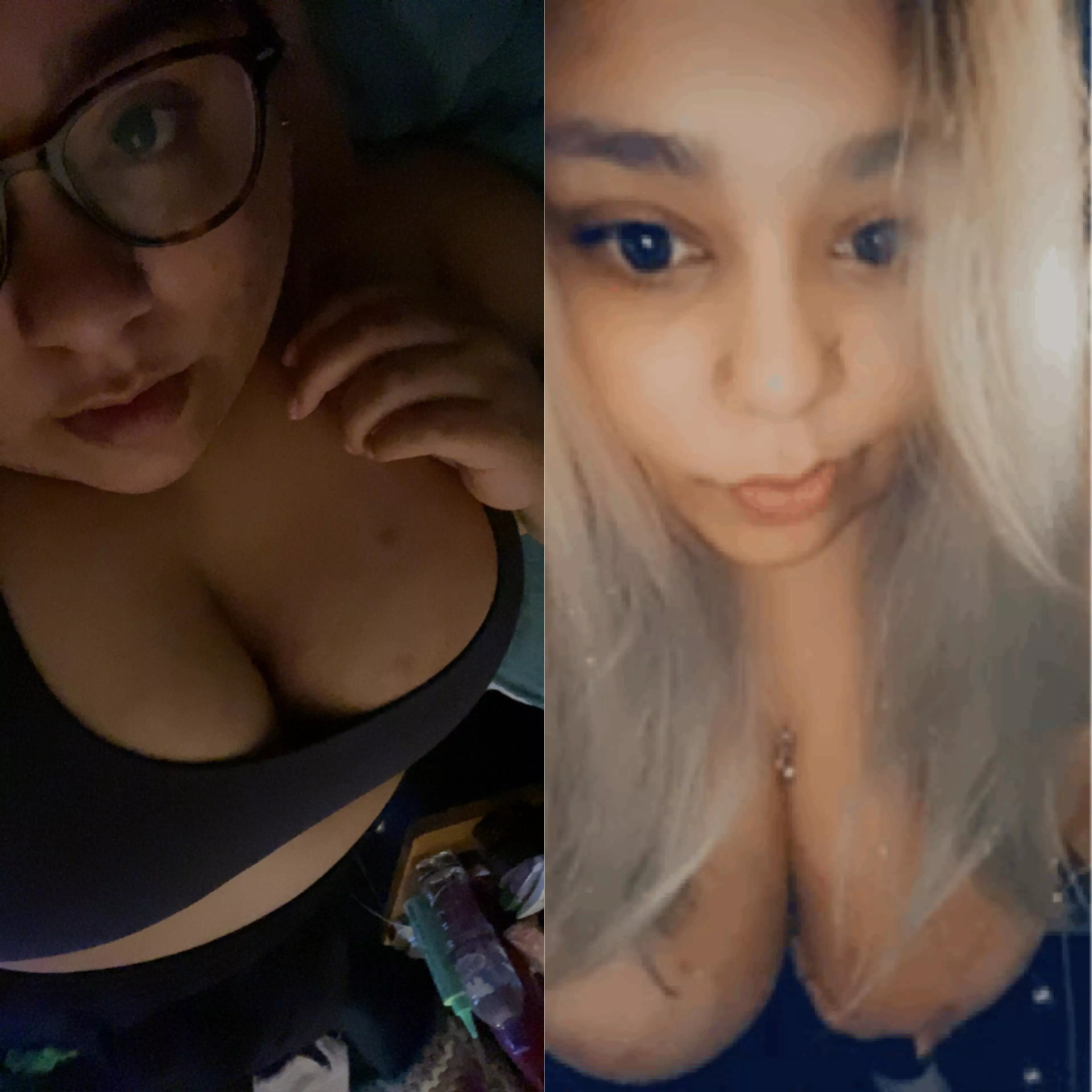 Two of the fave dorm room (f)ucking positions to show off my titties 🍆💦😈🫦