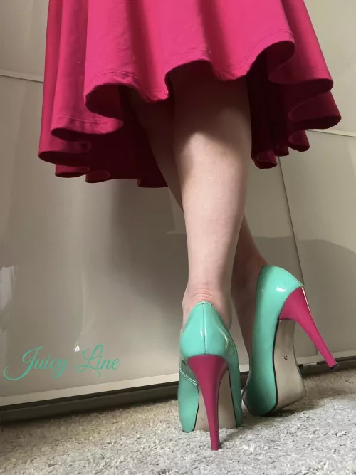 With such high heels I can reach the sky… OC