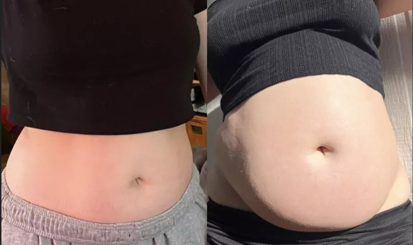 50 pounds straight to the belly 😅🥳