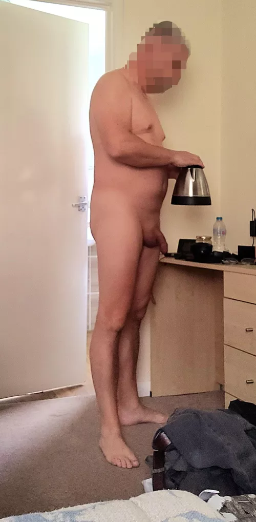 At last, on holiday... time for a cuppa.