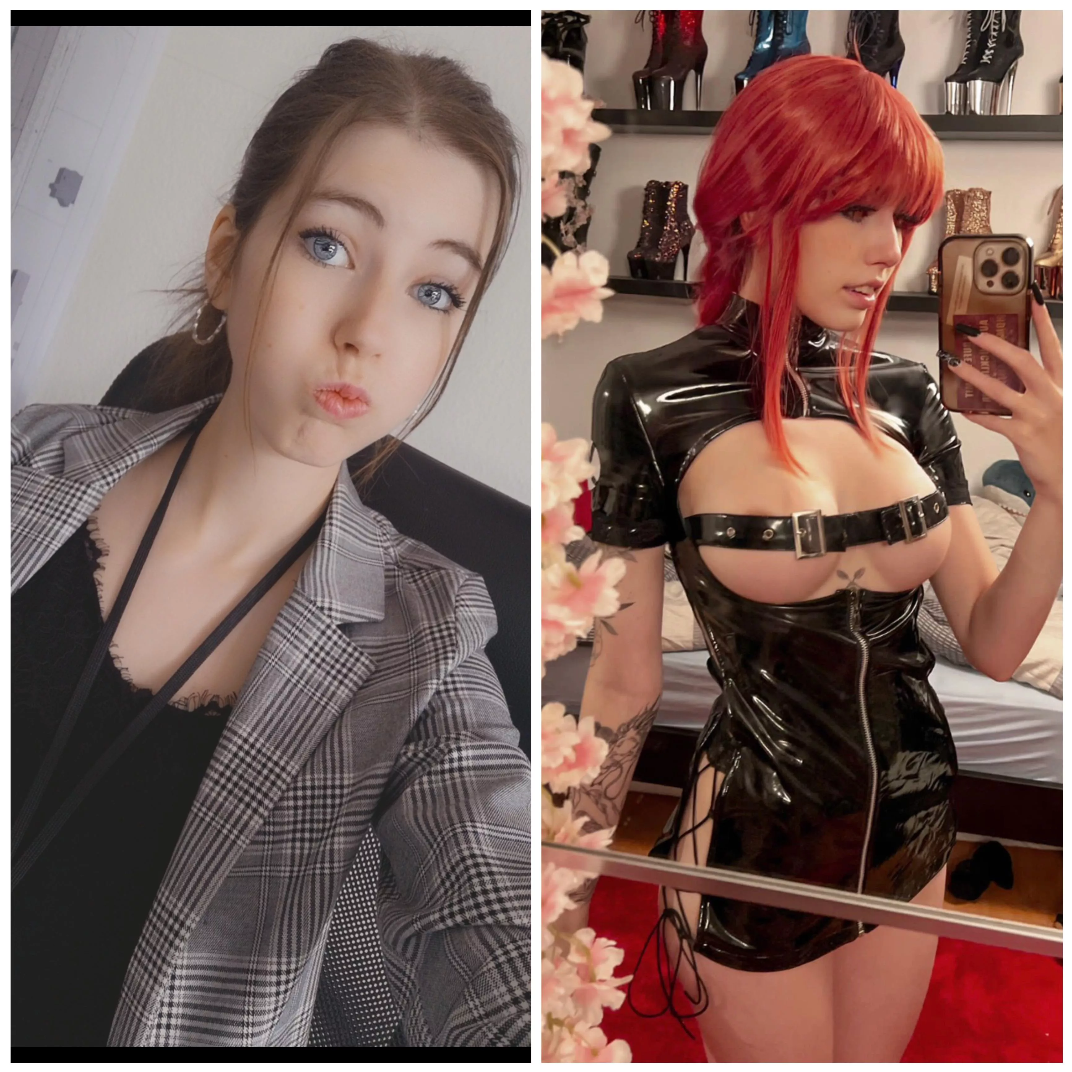 From cute office girl to cosplay bimbo! Just took me one pandemic