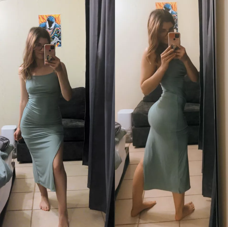 Got a new dress. I think it shows off my curves nicely