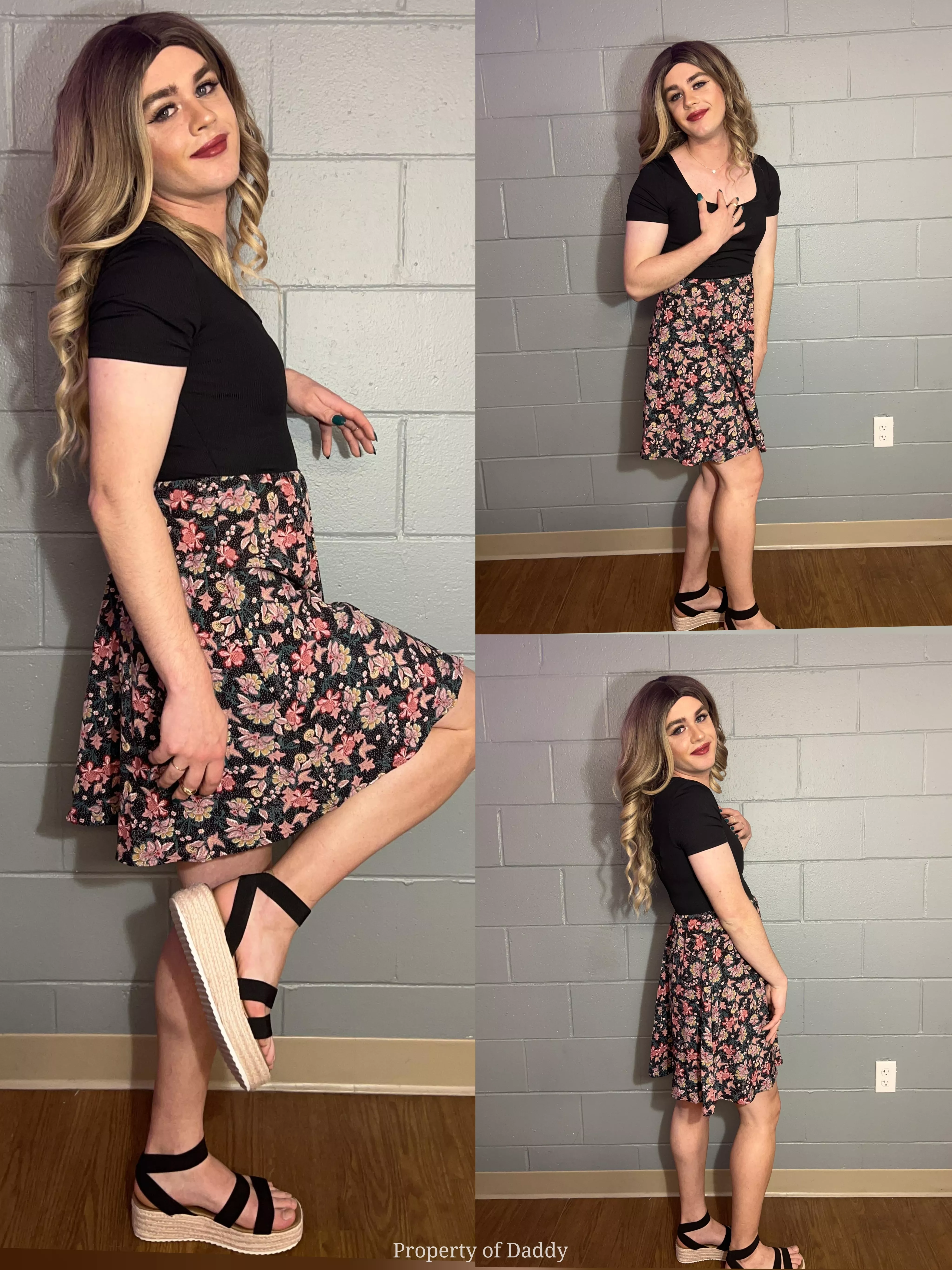 Here's some more of this sweet sissy slut Rose from last night since her roommate is out😏