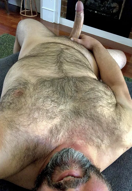 How about you spend this long weekend, riding a soft, silver beard, and a cock that bends.
