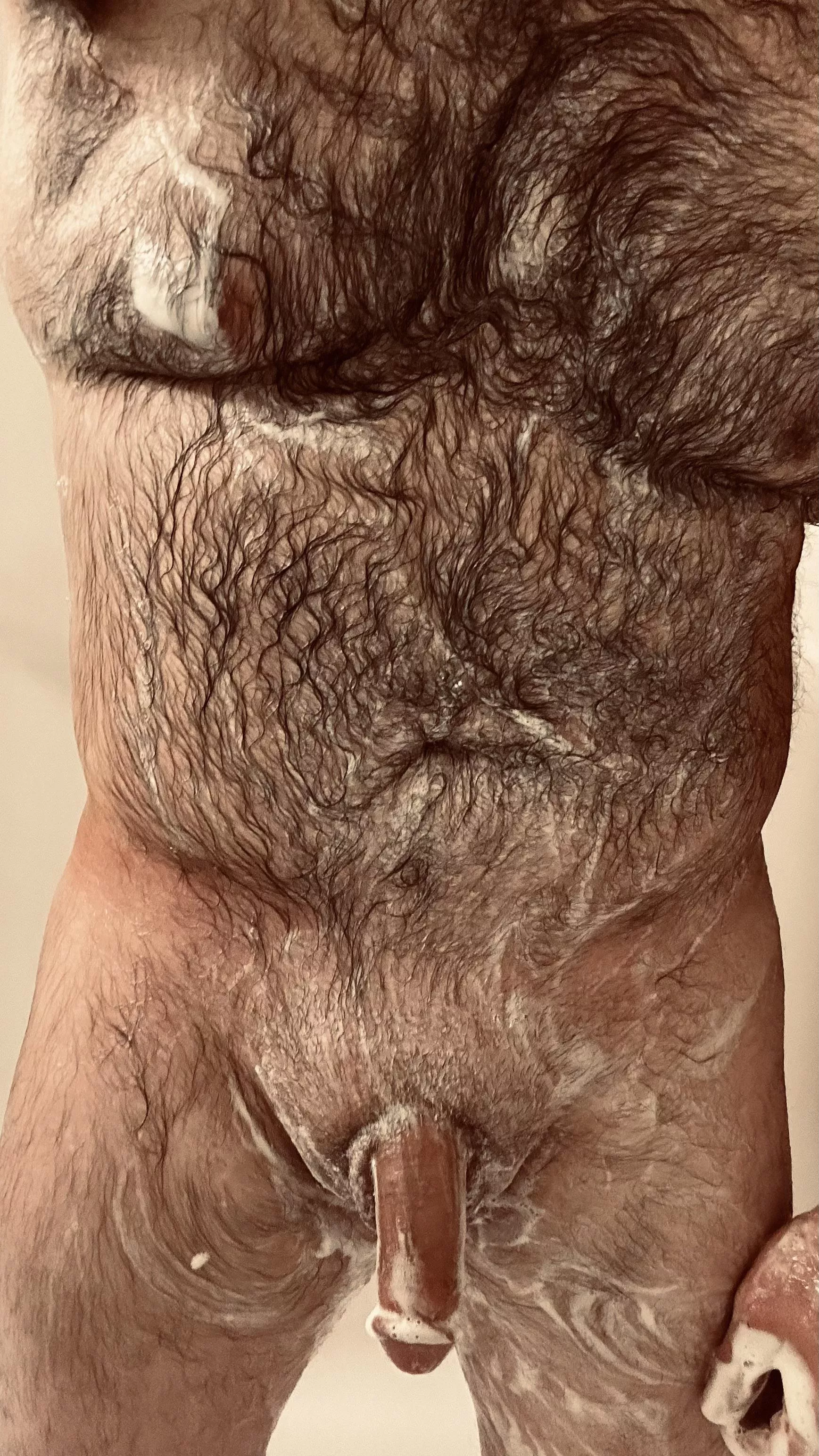 How do you like soapy wet hair?