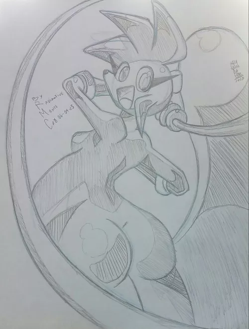 I was bored and I wanted to do this quick drawing Spaicy by the artist Loulou Valenzuela (LoulouVZ) but while pregnant. Follow me on me Furaffinity xD: *https://www.furaffinity.net/user/amazonrider/