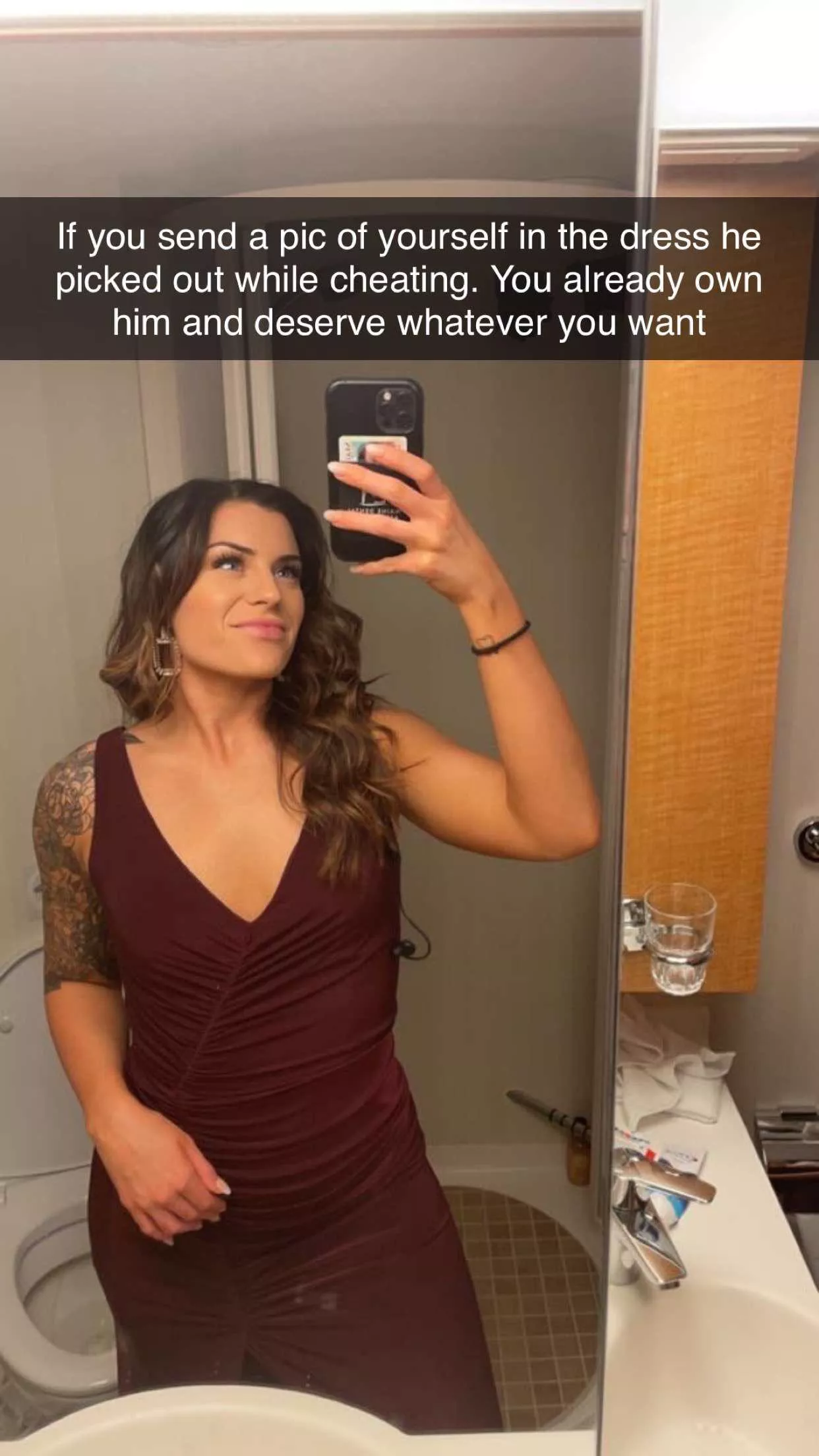 In my defense he was asking for it with the dress choice