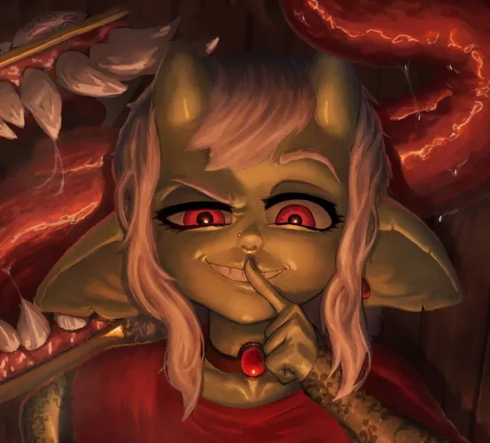 'Mimic & goblin surprise encounter! (yourefucked)' [By @Morc_orc] -full pic in comments-