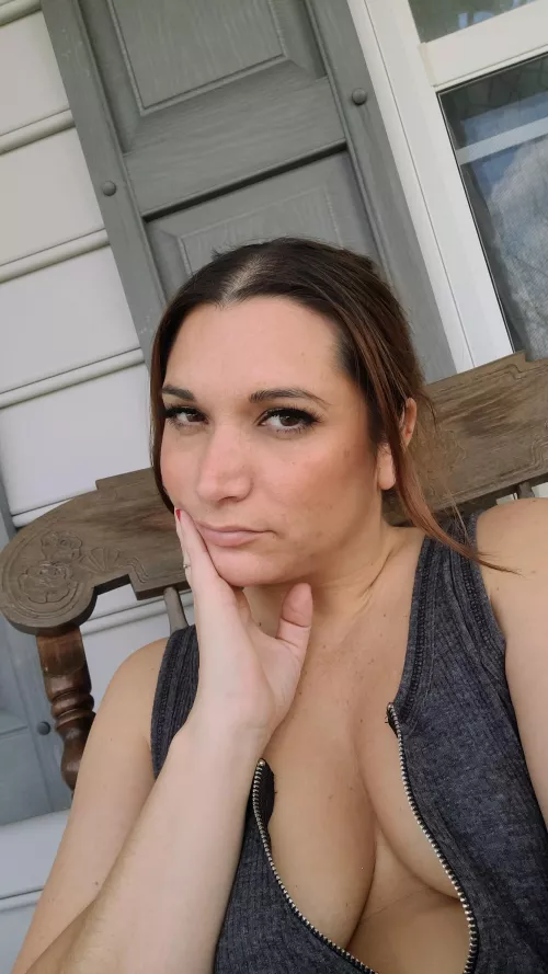 My preferred attire when on my front porch