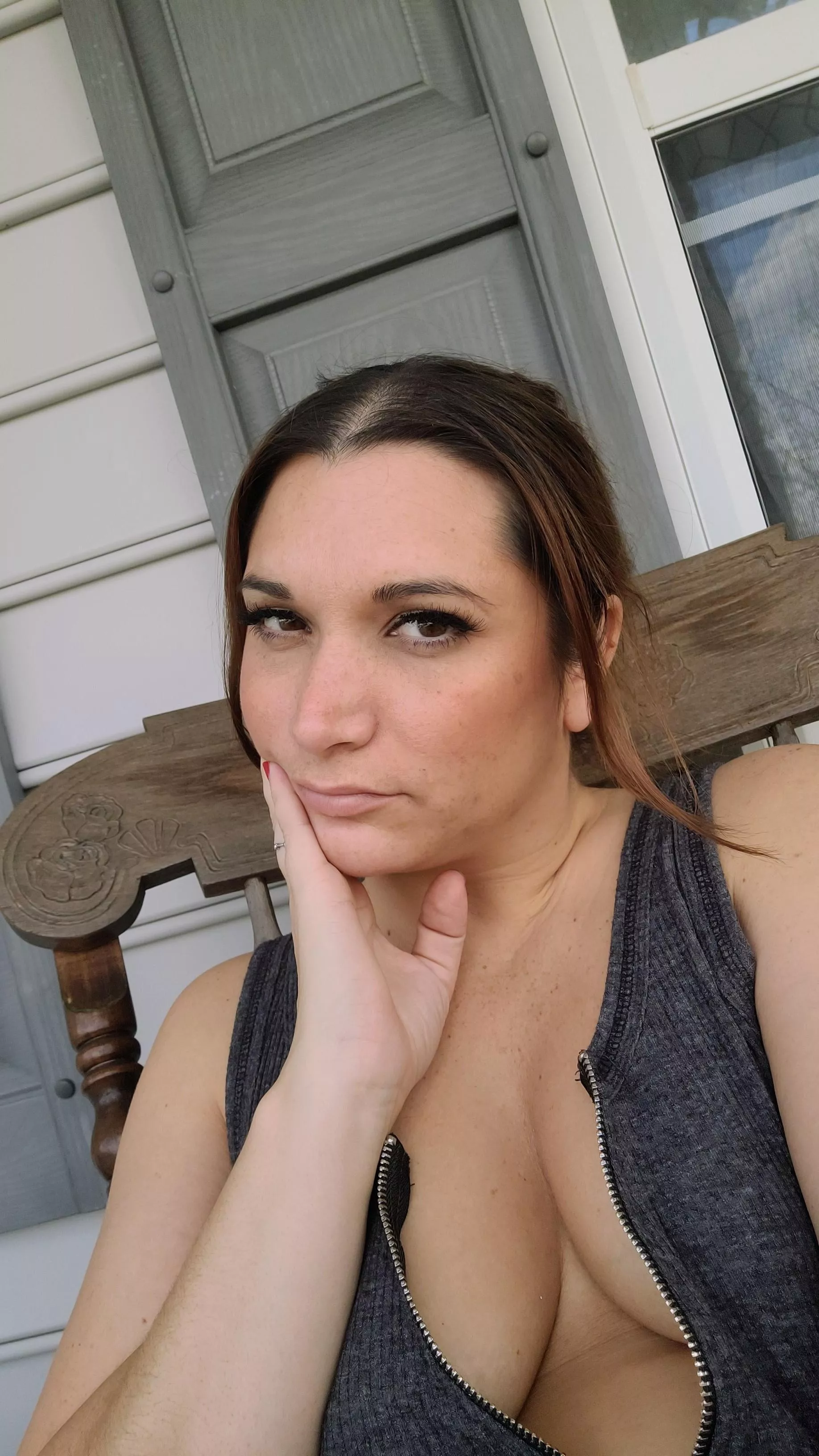 My preferred attire when on my front porch