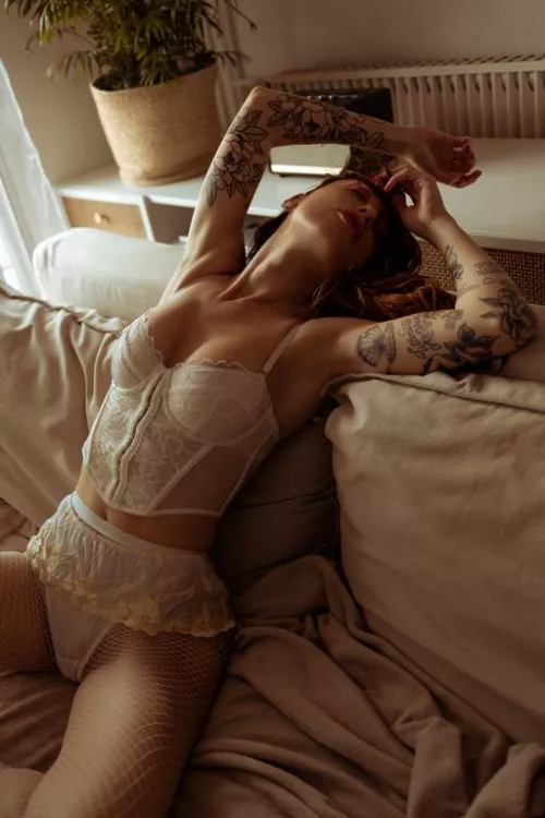 Sunny light with a sexy model