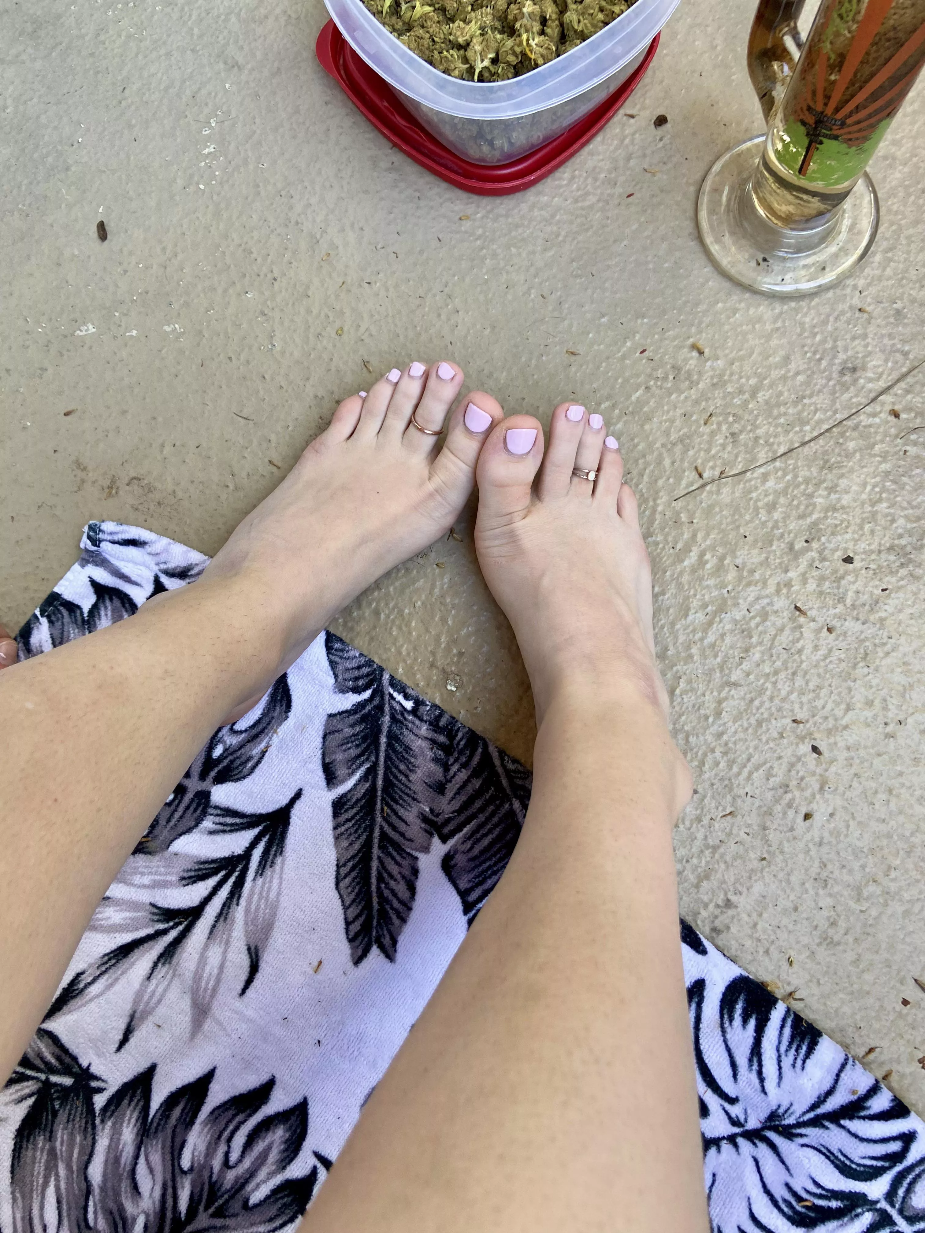 Toes and smokes. OC