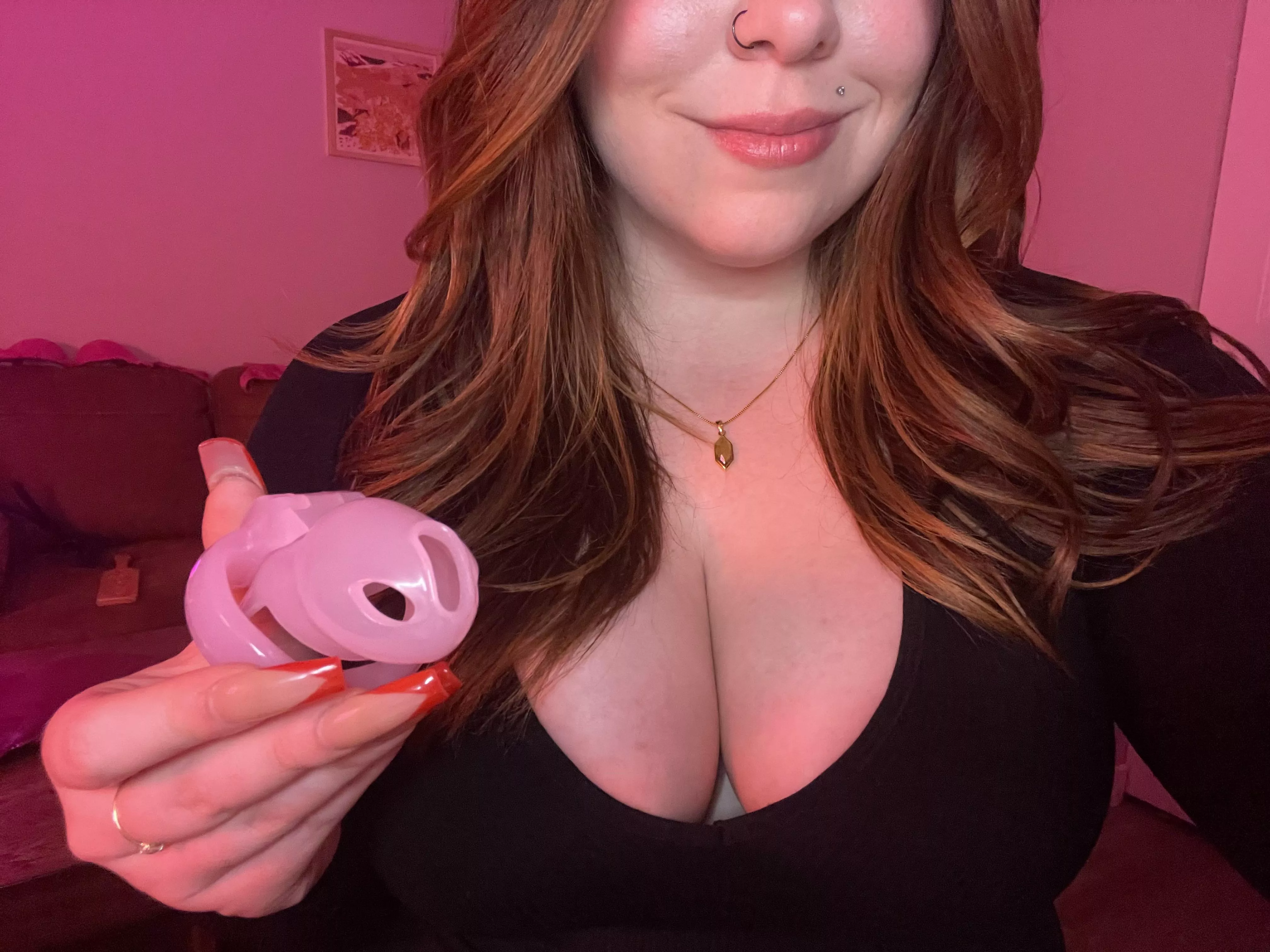 Wear a cage, it’s not like that cock is ever going to be used. You might as well forget it exists. [domme]