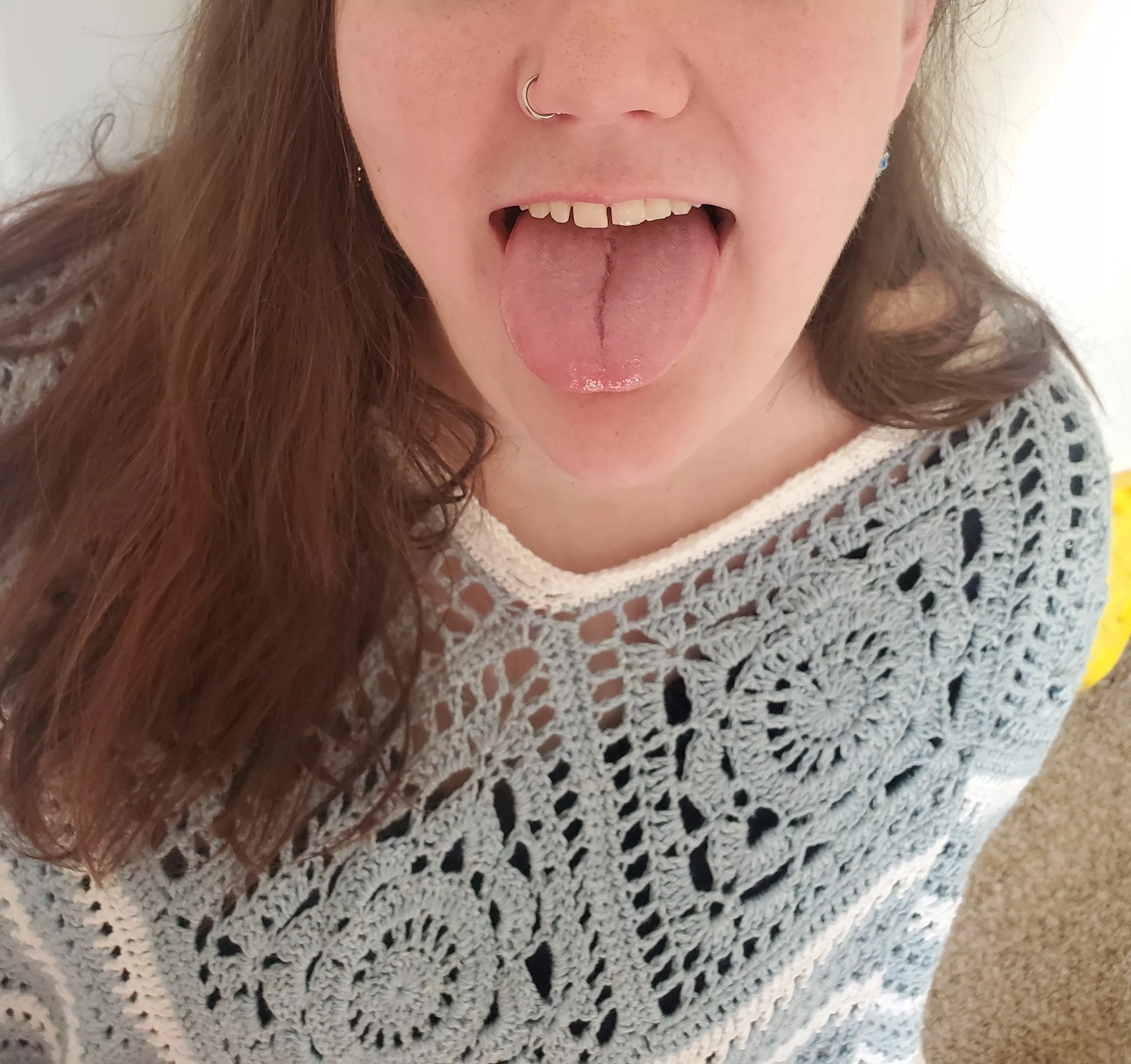 Would you spurt your seed all over my tongue? 😝