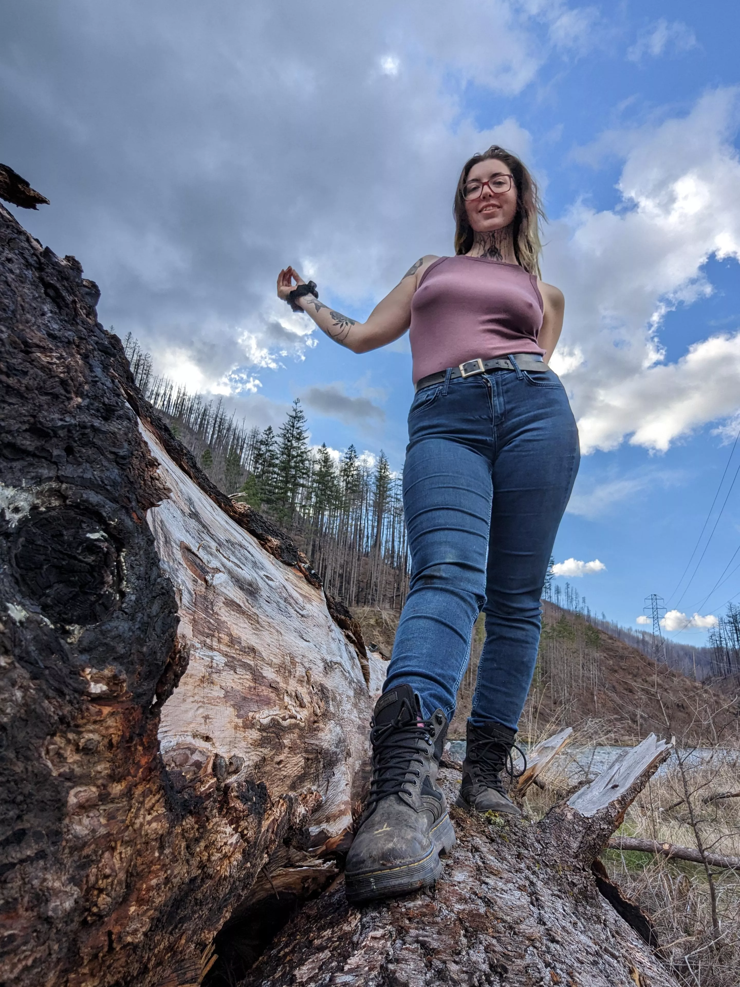 A beautiful day but the wind is a bit nippy.