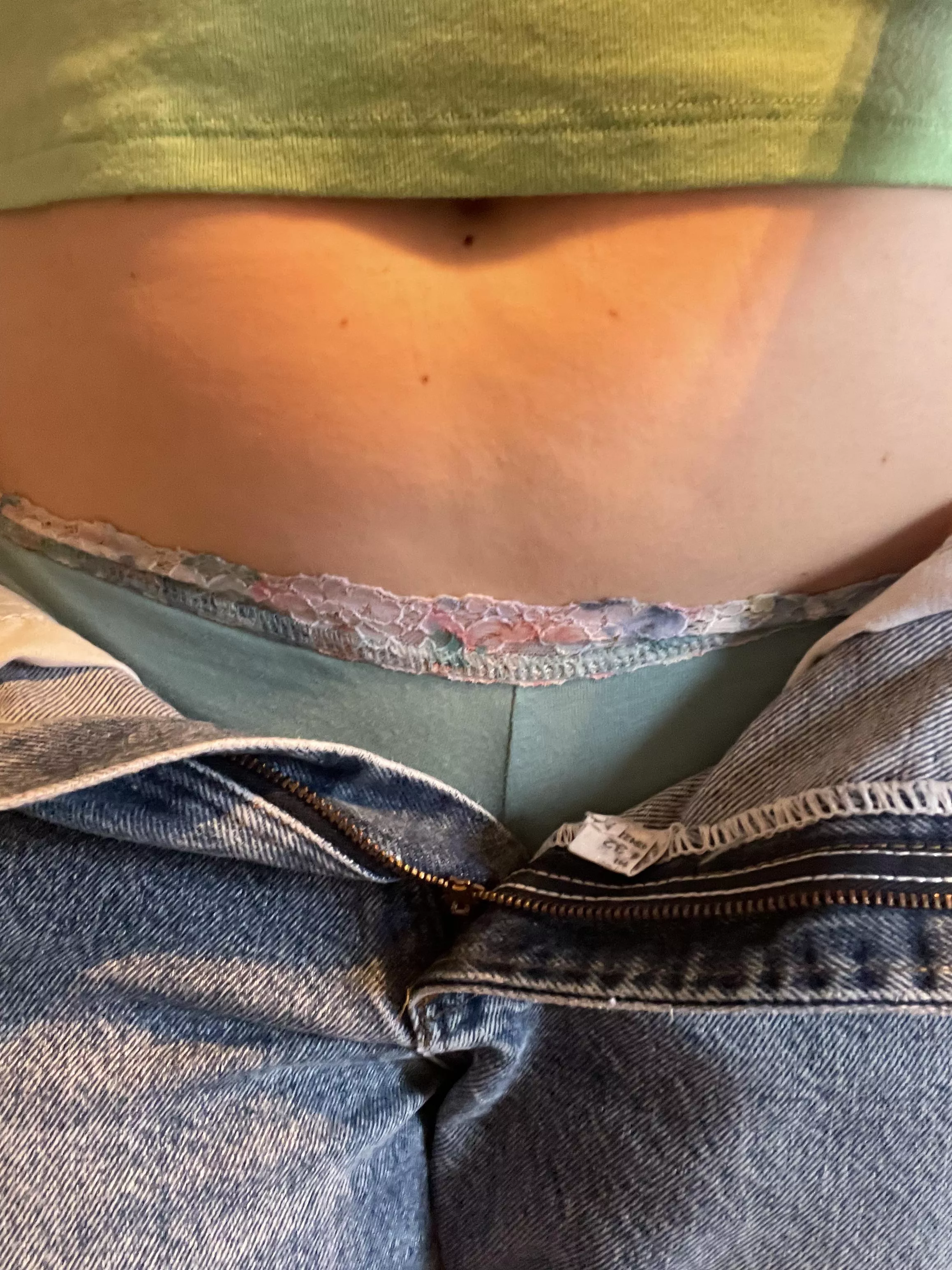 A little mom belly, a lot sexy panties