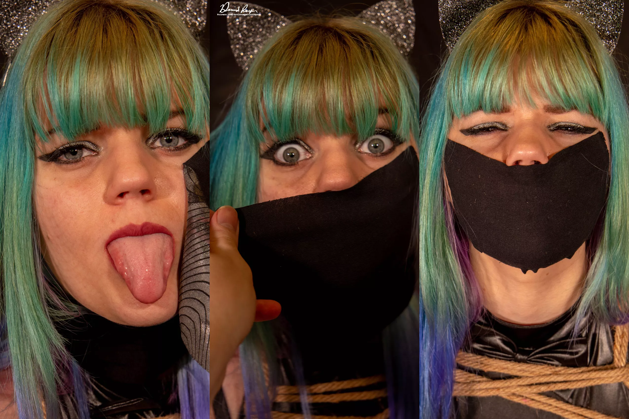 A tape gag for the bratty catgirl