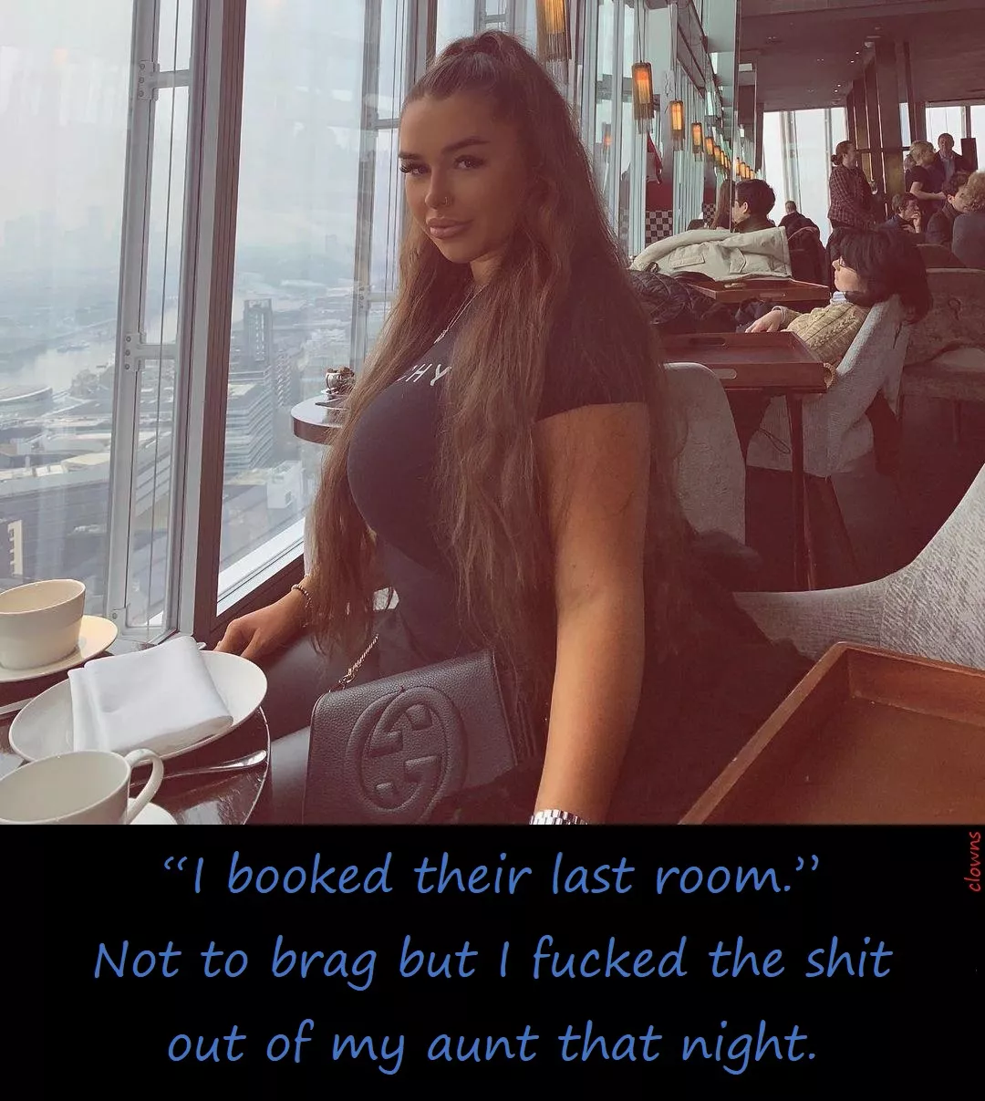 [aunt] A long lay over.