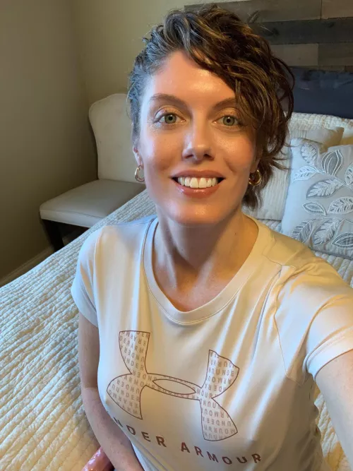 Braless before playtime