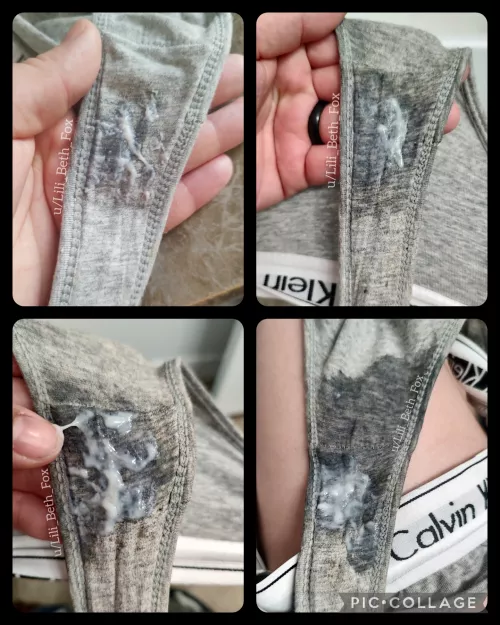 Creamy and wet panties, over 4 days of soaking! [OC]