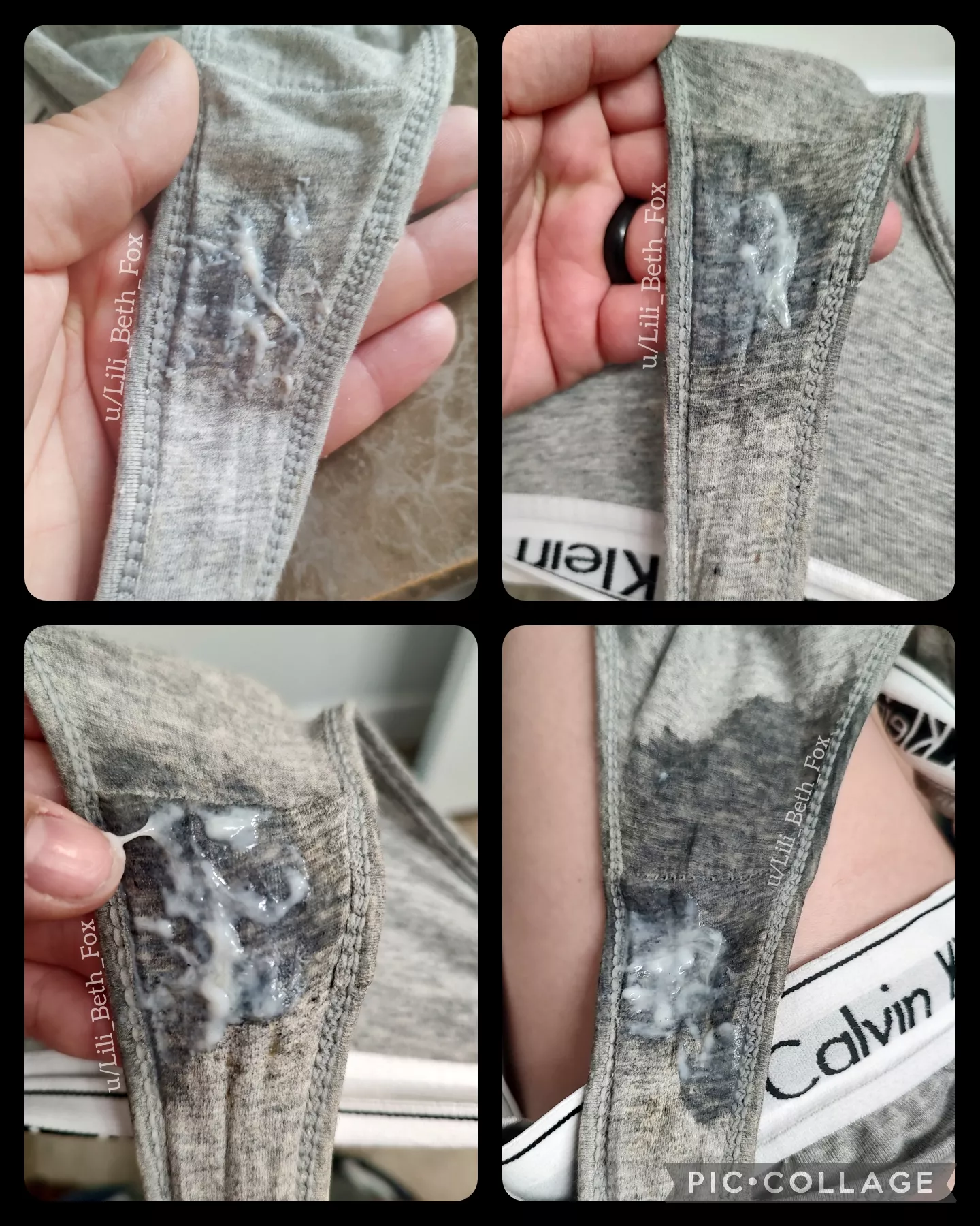 Creamy and wet panties, over 4 days of soaking! [OC]