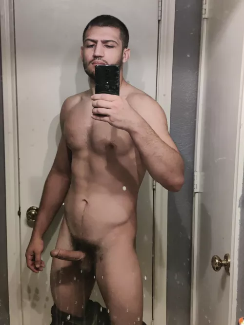 Excuse the dirty mirror