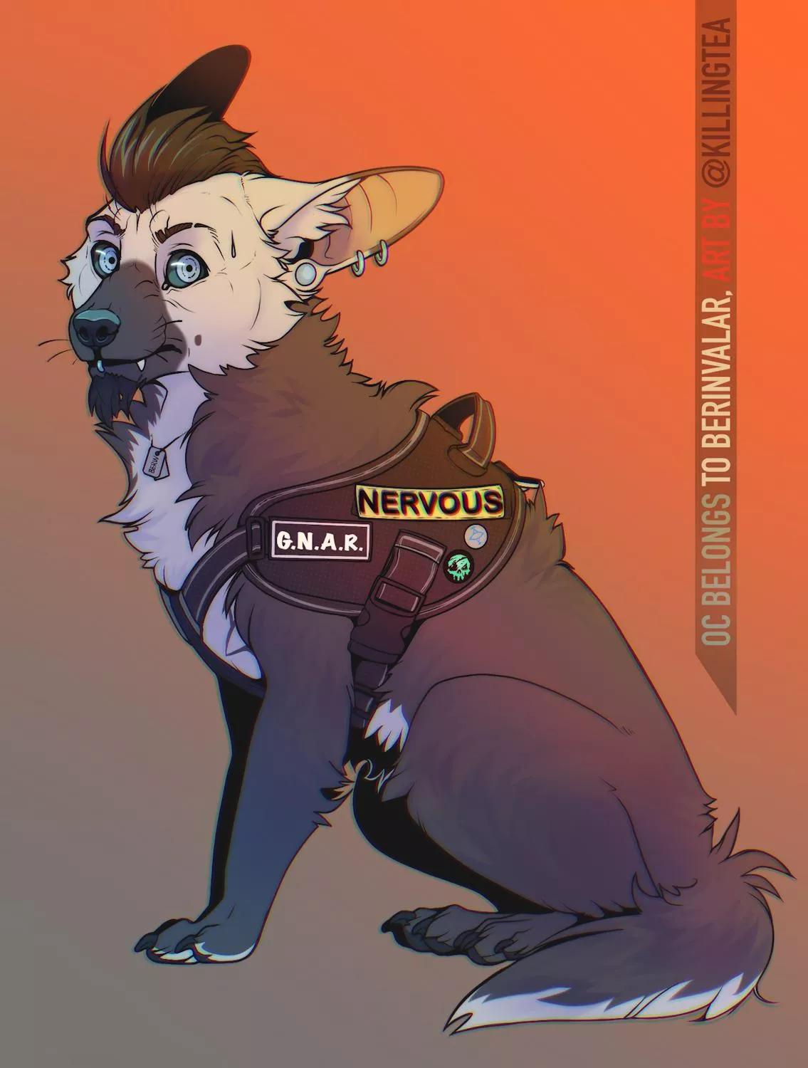 He is nervous please be patient