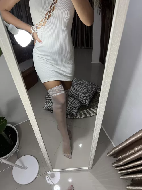 I love how my body looks without a bra!