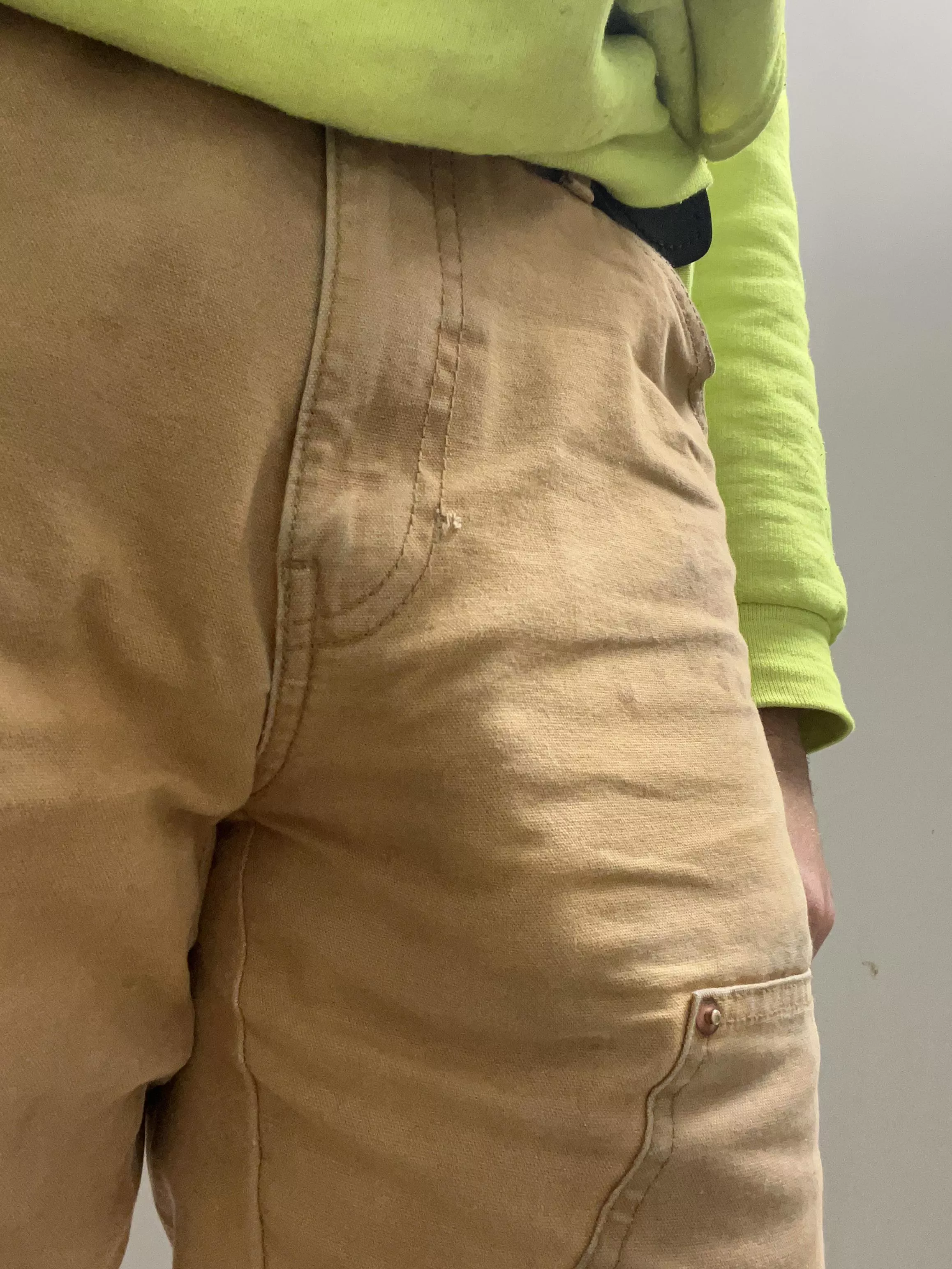 If you saw my flaccid outline on the job, would you be able to keep your eyes and hands on your work?