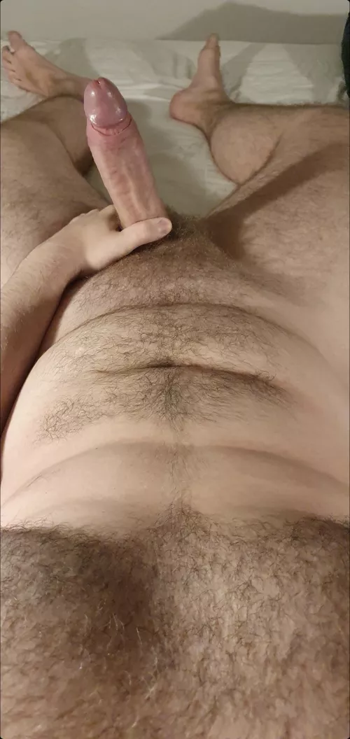 Just a hairy horny man