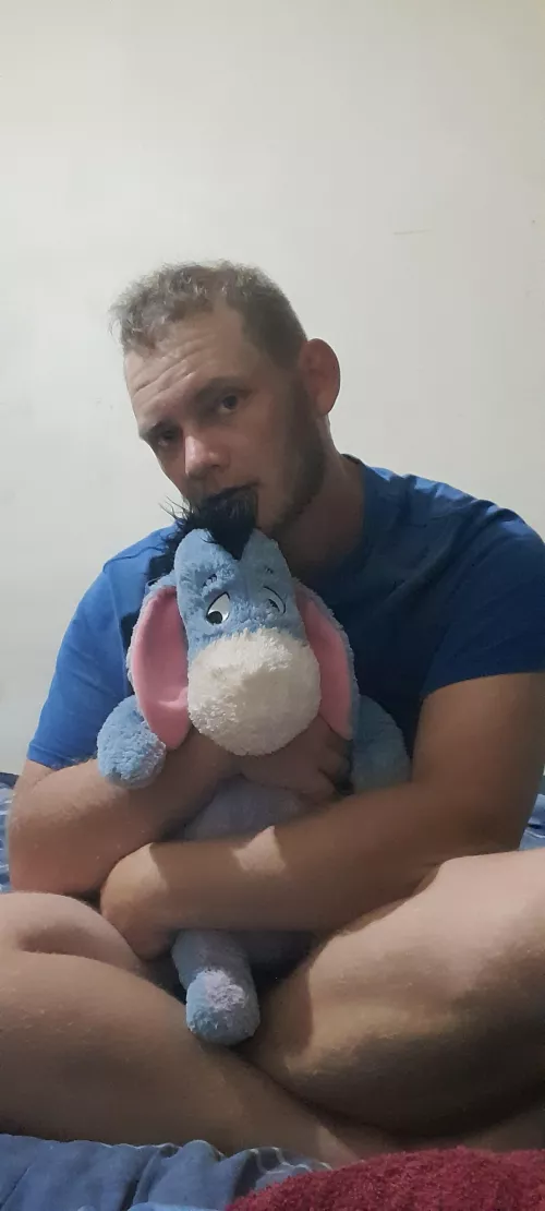 my cuddle buddy and me about to play some yugioh