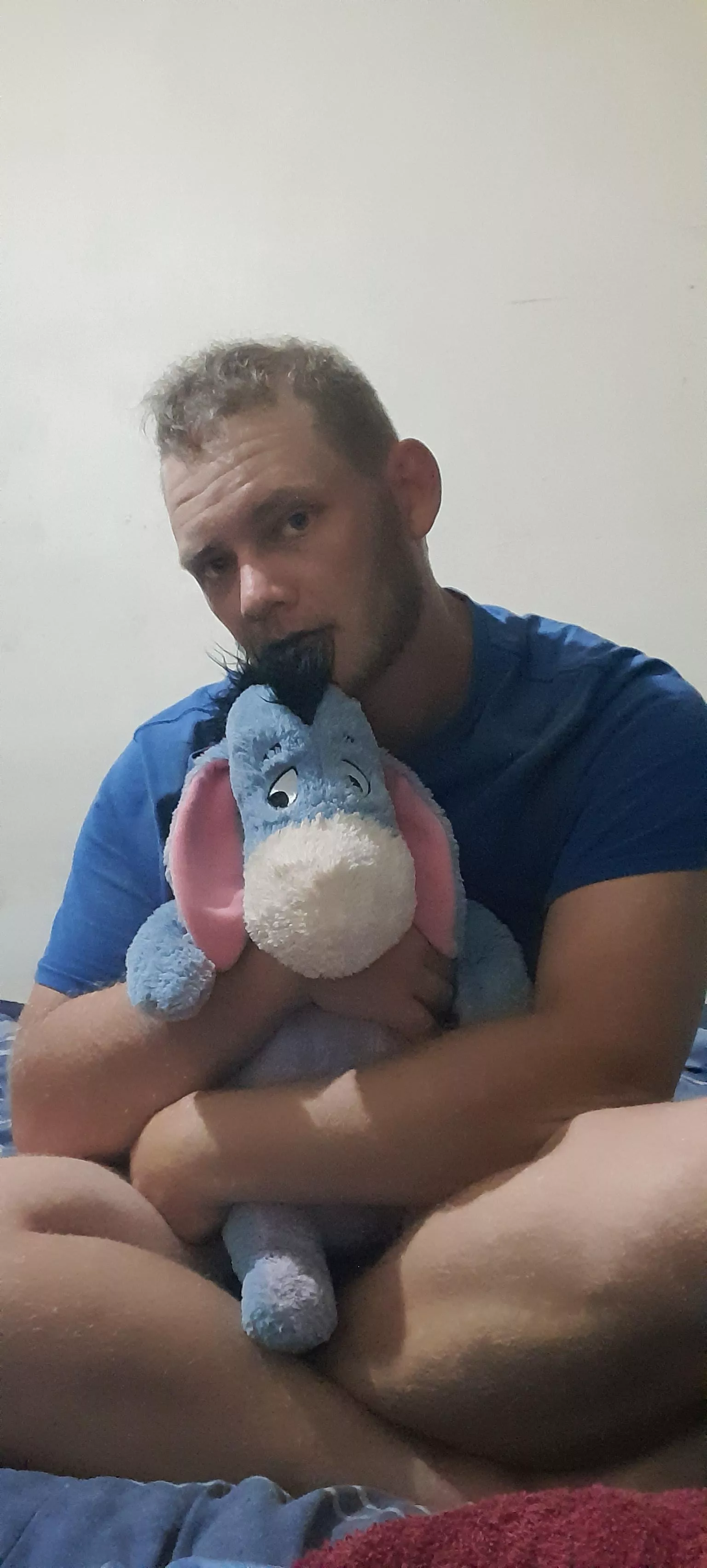 my cuddle buddy and me about to play some yugioh