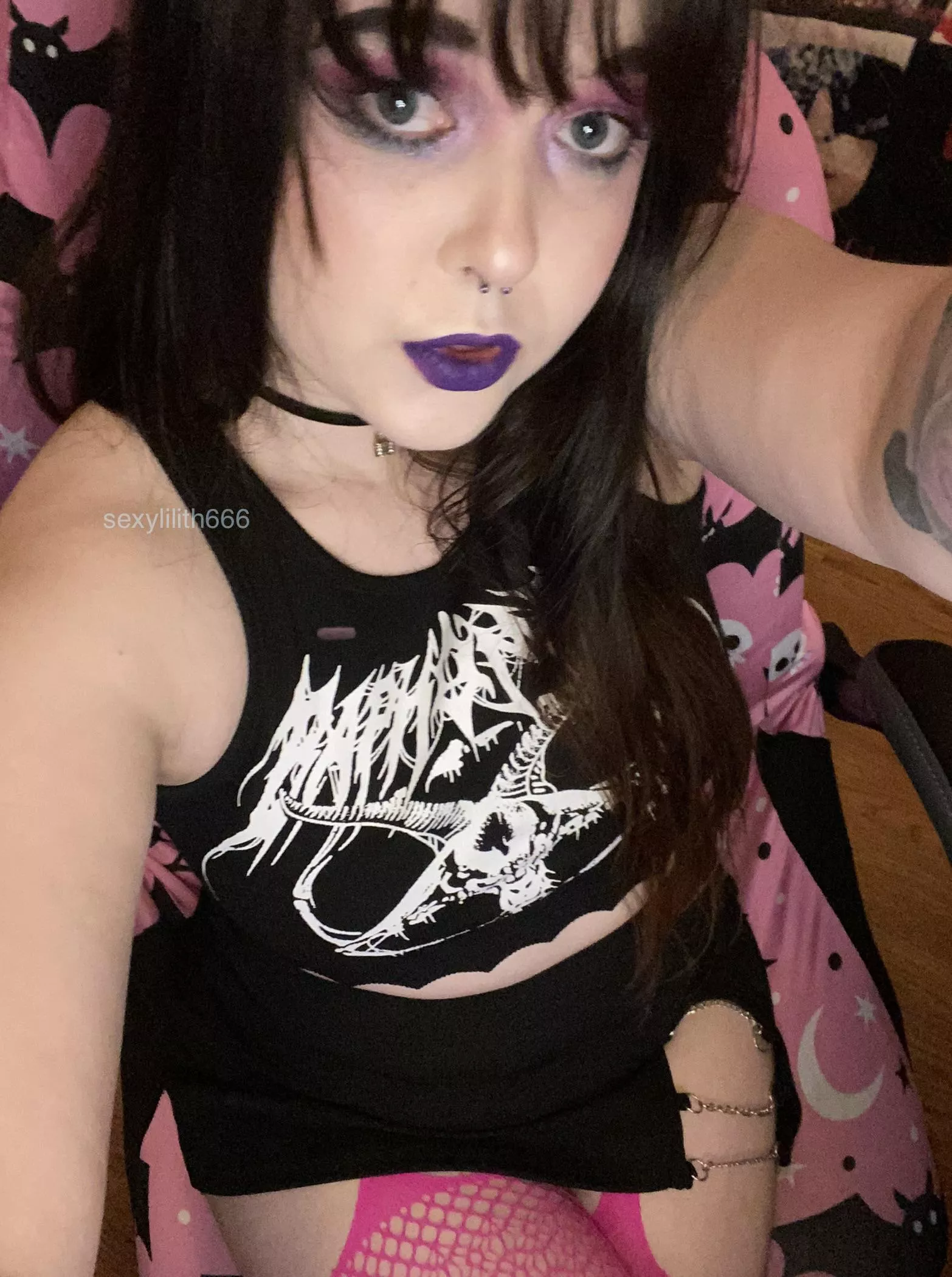 Should I keep my bangs brow length or cut them high and go more goth?