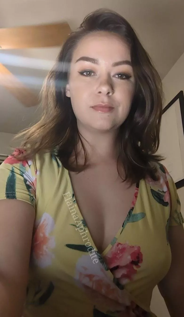 This dress is just snug enough to create a little cleavage