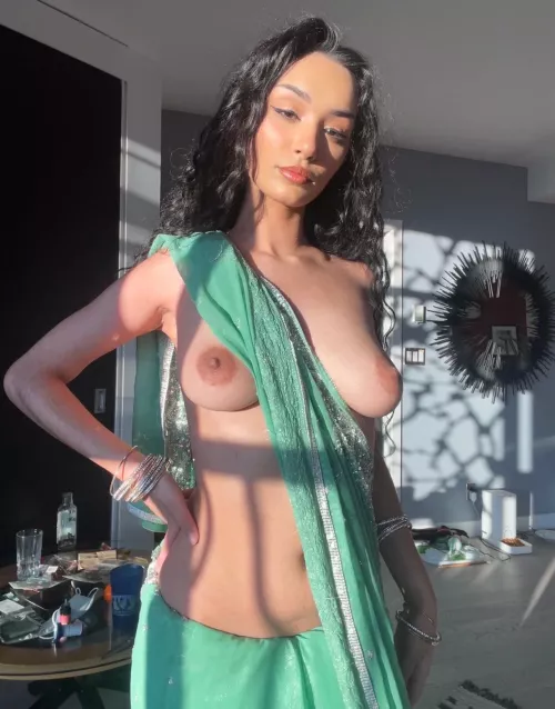 This isn’t how I should be wearing my traditional Indian outfit [F]