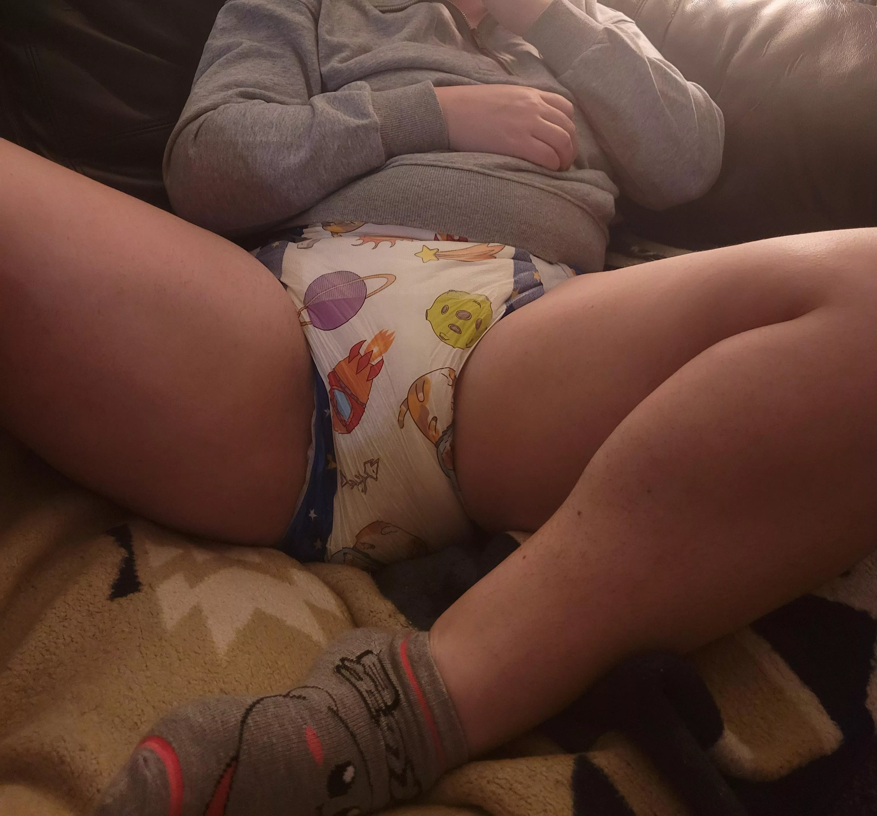 Trying to stay awake for movie night is hard when you've had one too many babas 🍼