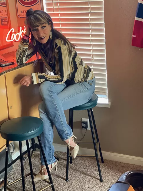 Waiting for the drink.