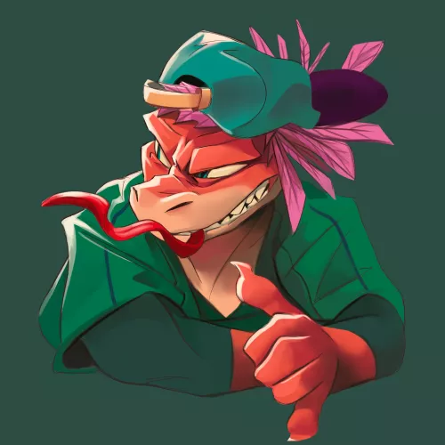 A Swag reptile. Maybe a Dinosaur? (More on my Twitter) Icons.
