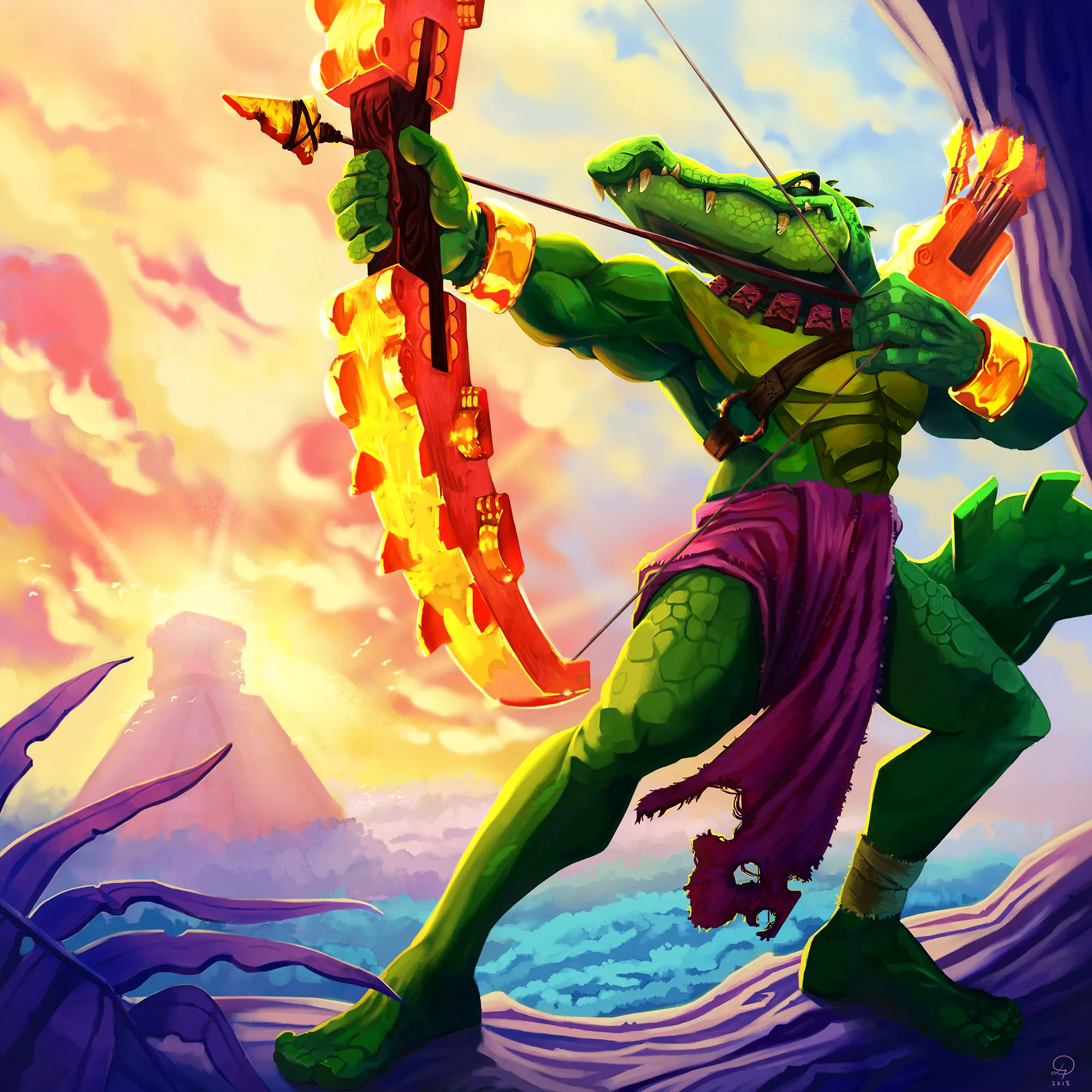 Check out this crocodile archer from our animal fantasy game!