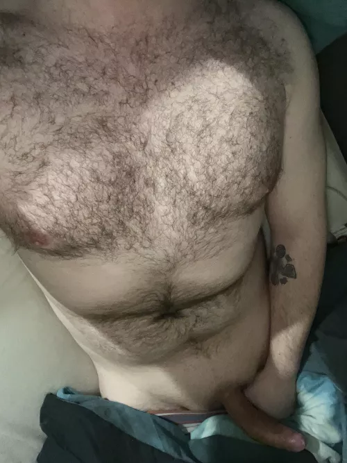 Chest + hair + dick = 🛌 + you?