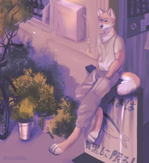 Chilling ☀️ (art by me)