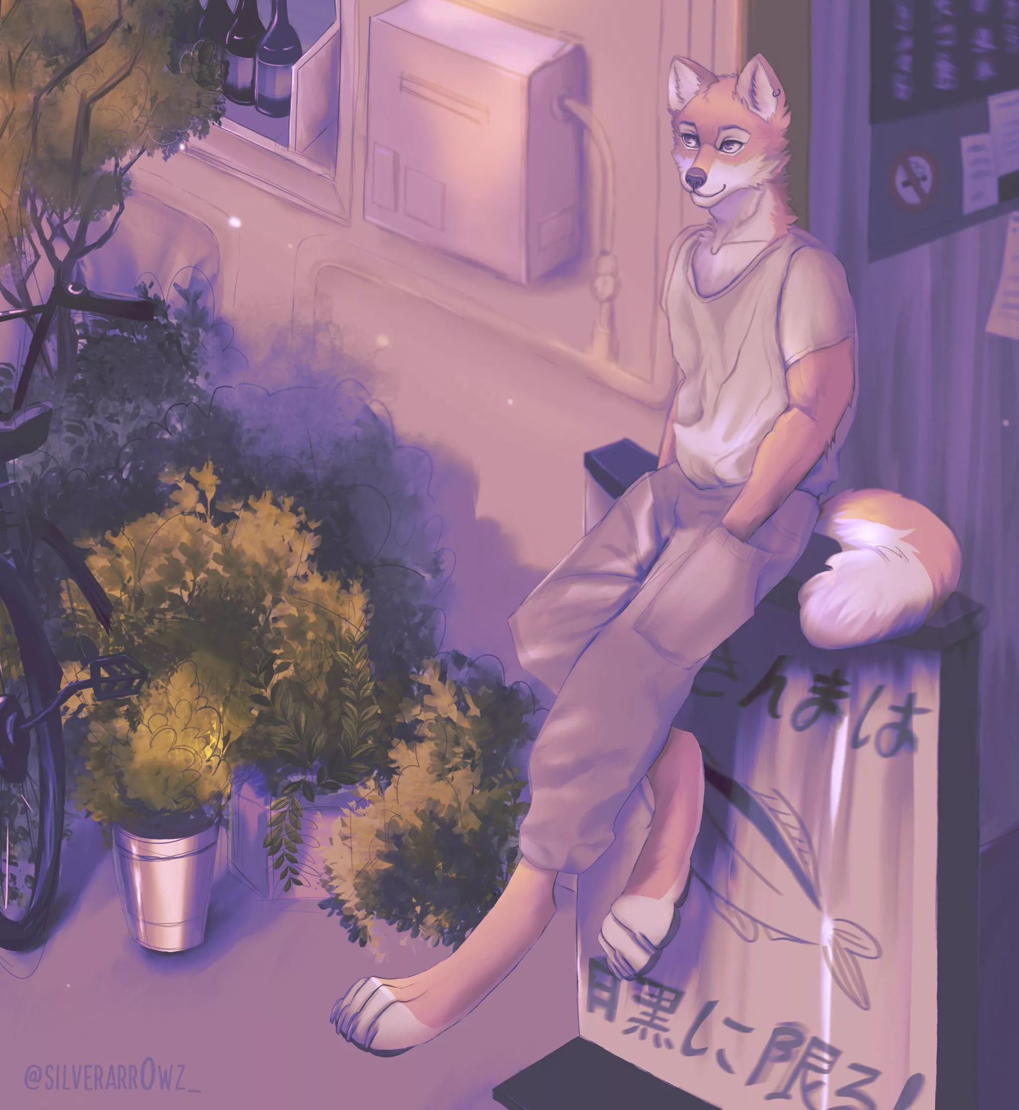 Chilling ☀️ (art by me)